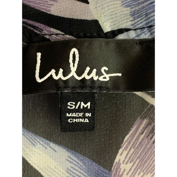 Kimono Sheer Swim Cover S/M Lulus Tie Front Band Collar Cutaway Front 6283 - Picture 4 of 7